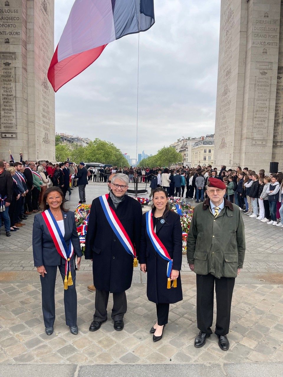 Ravivage de la Flamme, Arc de Triomphe le 8 mai 2024
