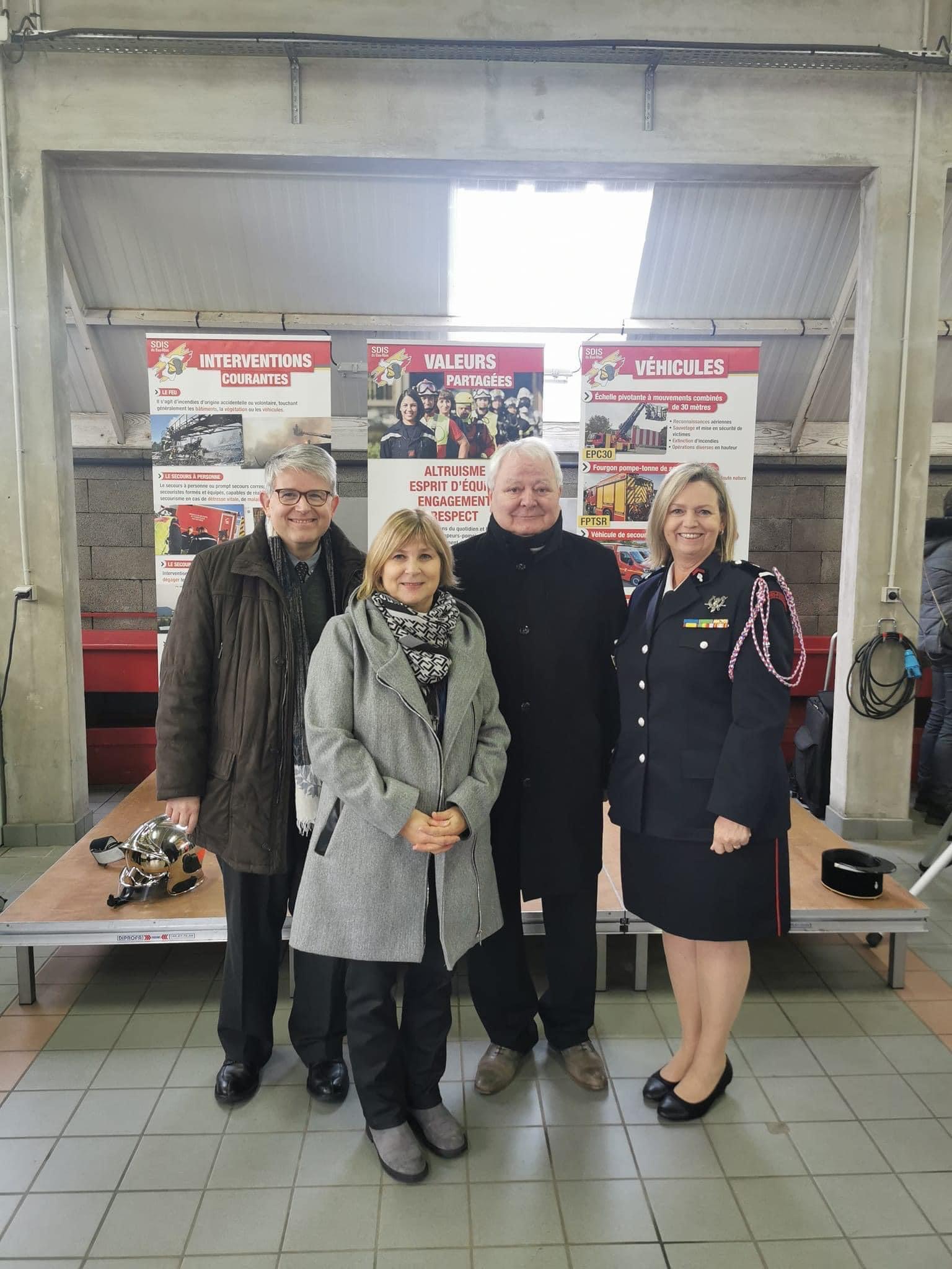 A l'occasion de la Fête de la Sainte Barbe au Centre de secours de Drulingen le02.12.23