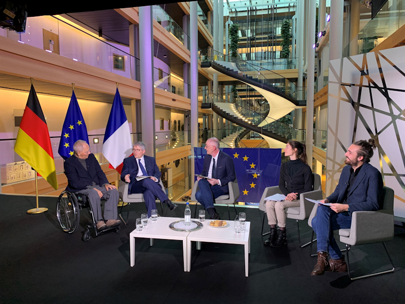 Dr Wolfgang Schäuble et Patrick Hetzel : Interview City TV au Parlement européen de Strasbourg le 25.10.23