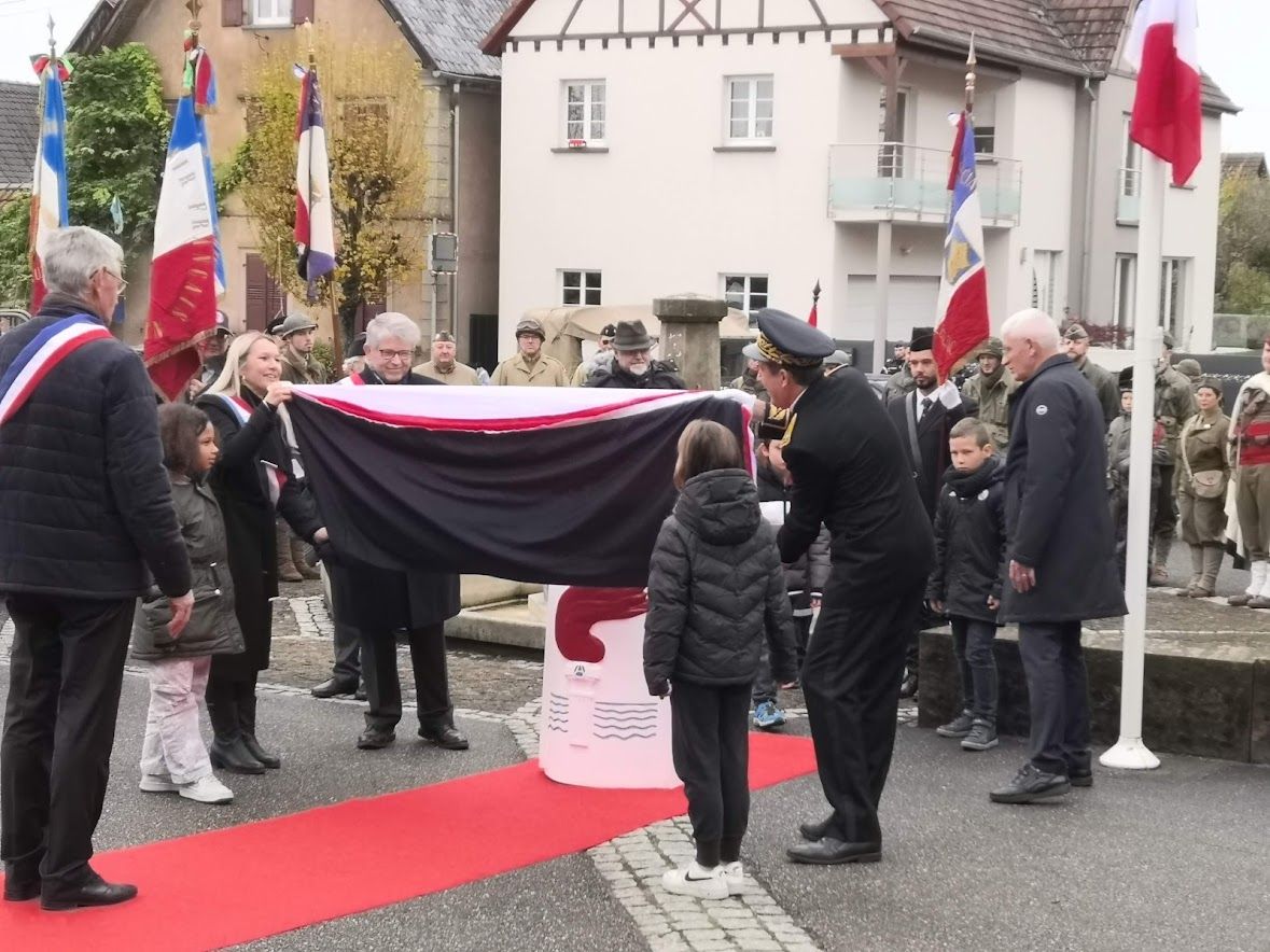 Inauguration de la borne de Koufra à Schwindratzheim le 18.11.23
