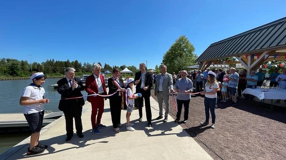 Inauguration de l'aménagement du port de plaisance de Steinbourg le samedi 14 mai 2022